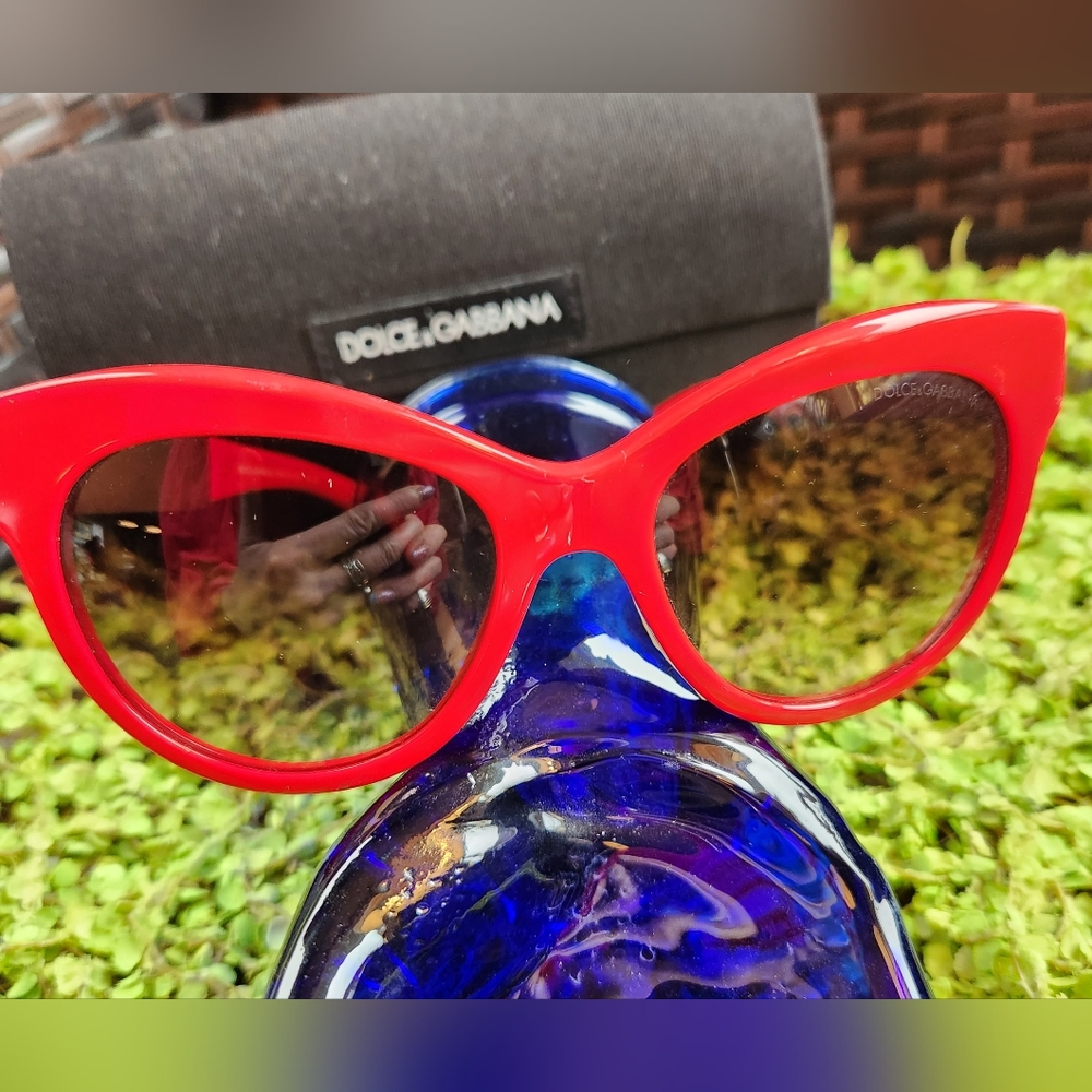 DOLCE & GABBANA Red Mosaico ARTSY Italy MOSIAC Gradient Lens Sunglasses DG 4215 - Picture 6 of 16